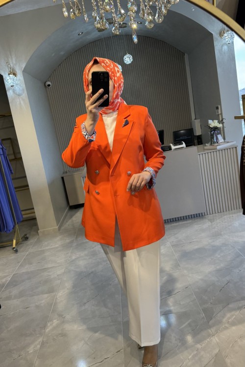 Orn Blazer ceket Oranj
