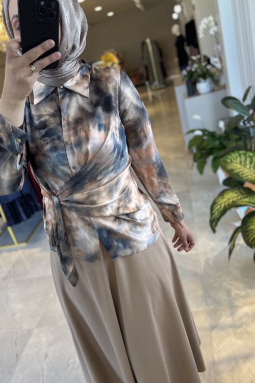 Yakops gömlek Kahverengi