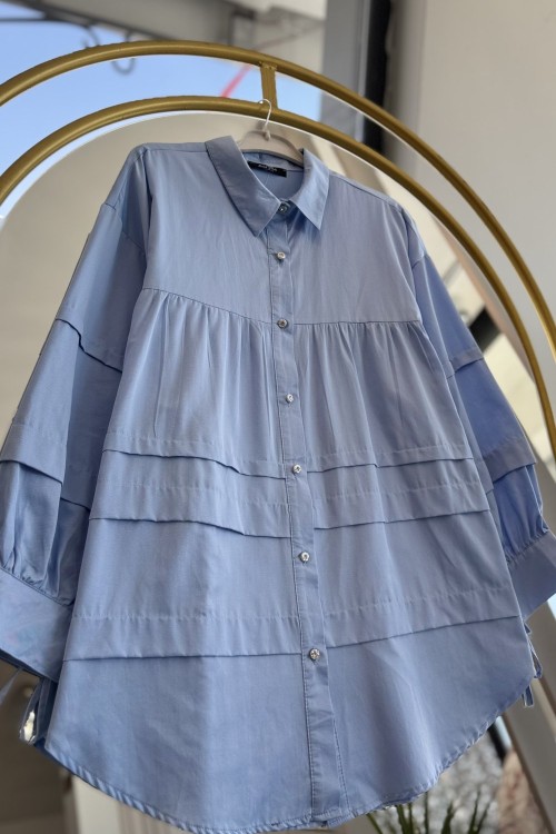 PİLA GÖMLEK Bebe Mavisi