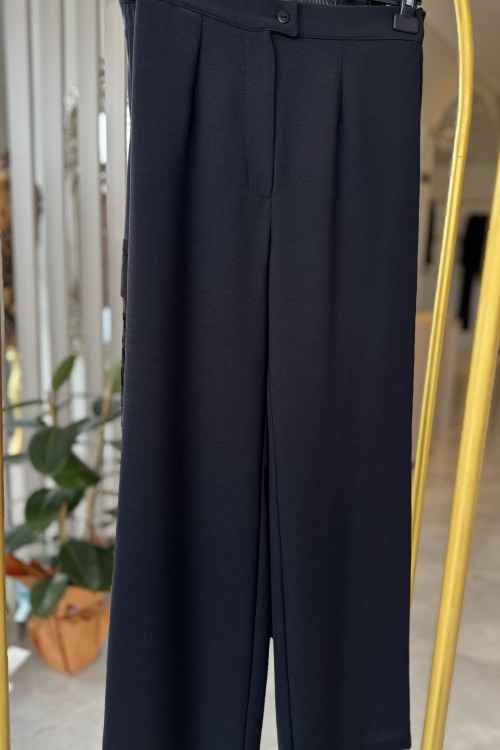 Bol paça pantolon Siyah