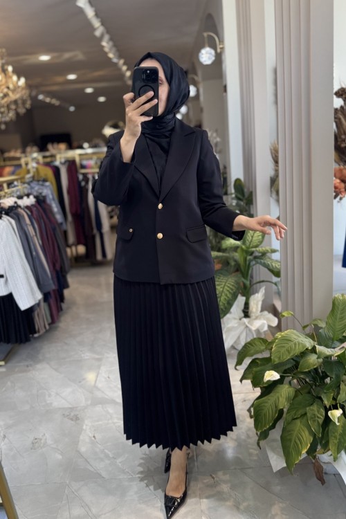 ARMİNE BLAZER CEKET 25KT520 Siyah