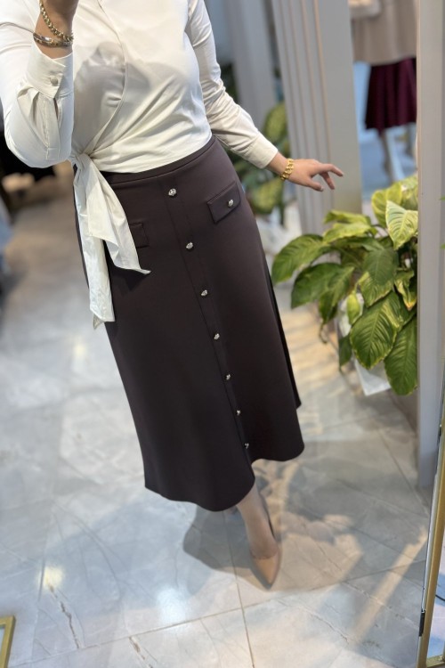 YANDAN BAGLAMA DET GÖMLEK NPRİVE F19352 Bej