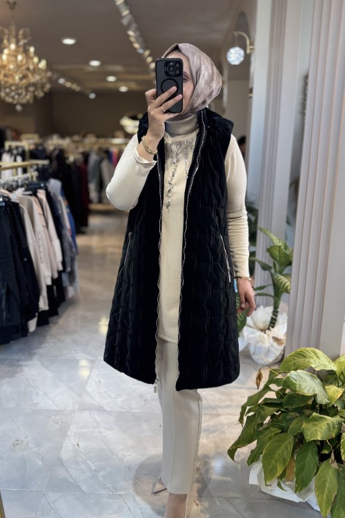 NPRİVE 4078 KAPİTONE YELEK Siyah