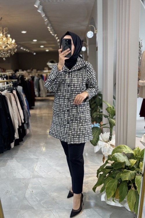 NPRİVE 9460 KAZAYAĞI DESEN GİYÇIK KAP Siyah