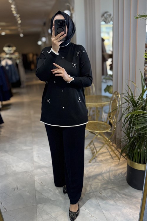 NPRIVE MERSERIZE 7030 TUNİK Siyah