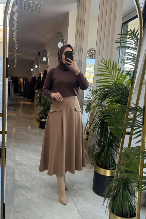 NPRİVE 7040 KAZAK Kahverengi