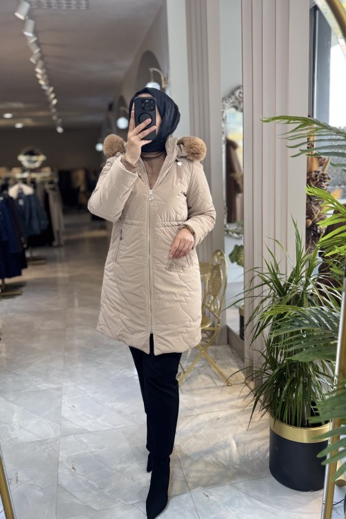 NPRİVE 4342 BEL BÜZGÜ DETEY KAPİTONE KABAN Vizon