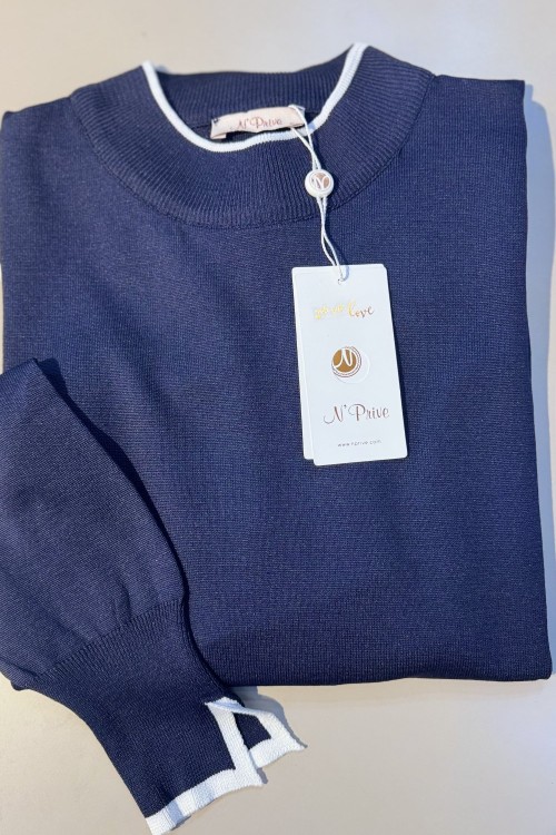 NPRİVE 7036 MERSERİZE TUNİK Lacivert