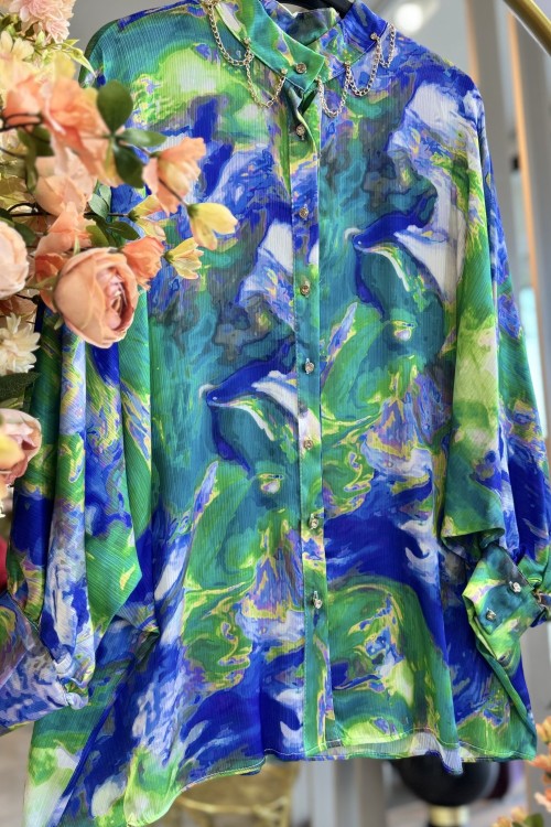 DOĞA TUNİK Saks Mavisi - Benetton Yeşili