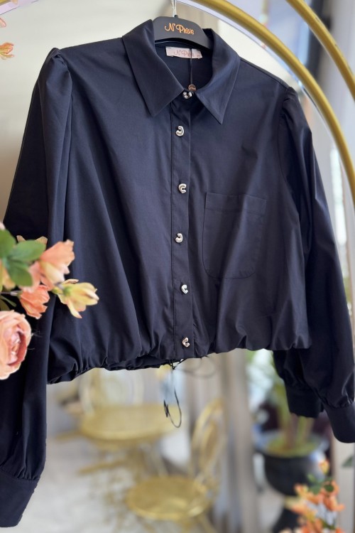 WİLMA GÖMLEK NPRİVE 19588 Siyah