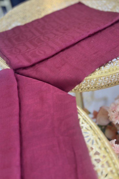 Qq PAMUK ŞAL SERİSİ Bordo