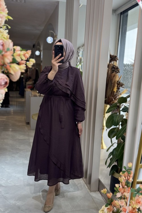 LENORA ELBİSE Mürdüm